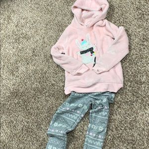 Little girls size 8 matching soft set from kohl’s